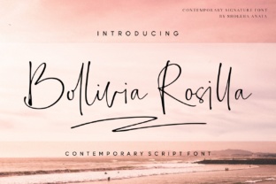 Bollivia Rosilla: A Contemporary Script Font for Elegant Branding