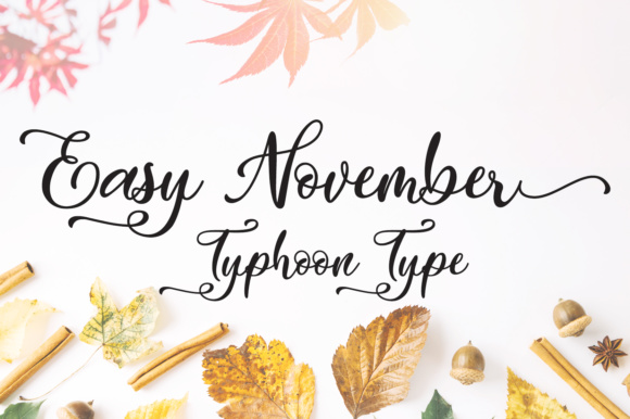 Easy November: A Charming Display Font for Boutique Branding
