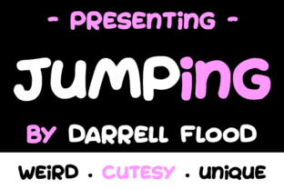 Jumping: A Script Amp Typeface for Real-World Branding