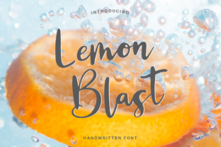 Lemon Blast: The Fresh Handmade Calligraphy Font for Crafters