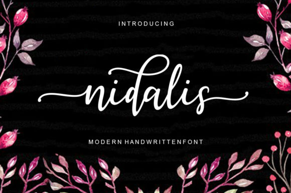 Nidalis: A Modern Script Typeface for Elegant Brand Identity