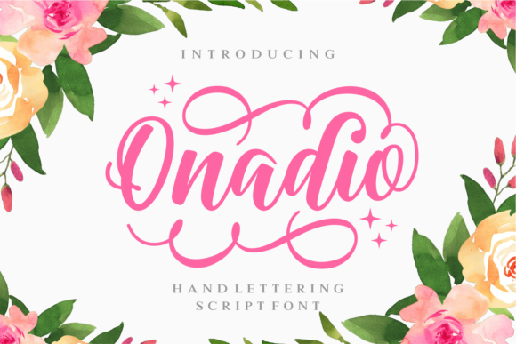 Onadio: A Hand-Lettered Script Font for Editorial Design