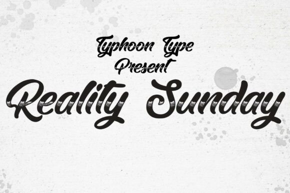 Reality Sunday: A Chrome-Textured Script for Modern Web Design
