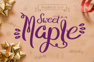 Sweet Maple: A Handmade Script Font for Authentic Brand Identity