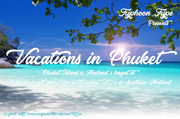 Vacations in Phuket: The Bold Script Font for Elevated Branding