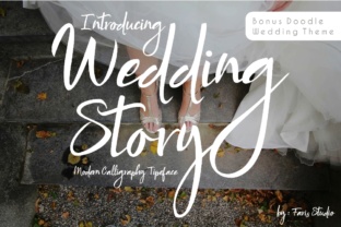 Wedding Story: A Handwritten Typeface for Editorial Design